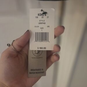 LEVIS Gray Water Resistant Jacket